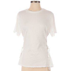 brand new, Aqua short-sleeved top, lace-up sides